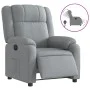 Sillón reclinable eléctrico tela gris claro de , Sillones - Ref: Foro24-3205178, Precio: 232,73 €, Descuento: %