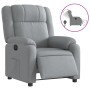 Sillón reclinable eléctrico tela gris claro de , Sillones - Ref: Foro24-3205178, Precio: 230,98 €, Descuento: %