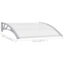 Marquesina para puerta PC 120x100 cm de vidaXL, Toldos - Ref: Foro24-45628, Precio: 50,80 €, Descuento: %