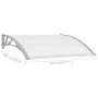 Marquesina para puerta PC 120x100 cm de vidaXL, Toldos - Ref: Foro24-45628, Precio: 50,29 €, Descuento: %