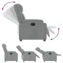 Sillón reclinable eléctrico tela gris claro de , Sillones - Ref: Foro24-3205178, Precio: 232,73 €, Descuento: %