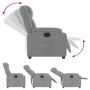 Sillón reclinable eléctrico tela gris claro de , Sillones - Ref: Foro24-3205178, Precio: 230,98 €, Descuento: %