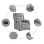 Sillón reclinable eléctrico tela gris claro de , Sillones - Ref: Foro24-3205178, Precio: 230,98 €, Descuento: %