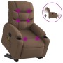 Anhebbarer, elektrisch verstellbarer Massagesessel aus braunem Stoff von , Sessel - Ref: Foro24-3206676, Preis: 330,92 €, Rab...