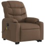 Anhebbarer, elektrisch verstellbarer Massagesessel aus braunem Stoff von , Sessel - Ref: Foro24-3206676, Preis: 330,92 €, Rab...