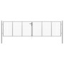 Silberverzinktes Gartentor aus Stahl, 415 x 150 cm von vidaXL, Gartentore - Ref: Foro24-144299, Preis: 353,19 €, Rabatt: %