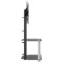 Mueble TV esquina 2 niveles para 32-70 pulgadas negro plateado de , Muebles TV - Ref: Foro24-358164, Precio: 92,58 €, Descuen...