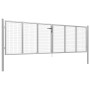 Silberverzinktes Gartentor aus Stahl, 415 x 150 cm von vidaXL, Gartentore - Ref: Foro24-144299, Preis: 353,19 €, Rabatt: %