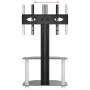 Mueble TV esquina 2 niveles para 32-70 pulgadas negro plateado de , Muebles TV - Ref: Foro24-358164, Precio: 92,58 €, Descuen...
