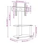 Mueble TV esquina 2 niveles para 32-70 pulgadas negro plateado de , Muebles TV - Ref: Foro24-358164, Precio: 92,58 €, Descuen...