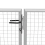 Silberverzinktes Gartentor aus Stahl, 415 x 150 cm von vidaXL, Gartentore - Ref: Foro24-144299, Preis: 354,53 €, Rabatt: %
