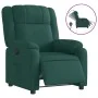 Sillón reclinable eléctrico tela verde oscuro de , Sillones - Ref: Foro24-3205184, Precio: 260,96 €, Descuento: %
