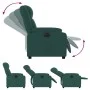 Sillón reclinable eléctrico tela verde oscuro de , Sillones - Ref: Foro24-3205184, Precio: 260,96 €, Descuento: %
