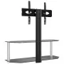 Eck-TV-Schrank 2 Ebenen für 32-70 Zoll Schwarz Silber von , TV-Möbel - Ref: Foro24-358170, Preis: 108,21 €, Rabatt: %