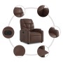 Brown Faux Leather Power Recliner by , Armchairs - Ref: Foro24-3204646, Price: 251,09 €, Discount: %