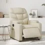 Sillón de masaje reclinable eléctrico cuero sintético crema de , Sillones - Ref: Foro24-3204652, Precio: 286,90 €, Descuento: %