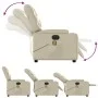 Sillón de masaje reclinable eléctrico cuero sintético crema de , Sillones - Ref: Foro24-3204652, Precio: 286,90 €, Descuento: %