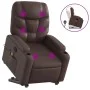 Sillón reclinable de masaje de pie de cuero sintético marrón de , Sillones - Ref: Foro24-3204667, Precio: 304,18 €, Descuento: %