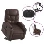 Sillón reclinable de masaje de pie de cuero sintético marrón de , Sillones - Ref: Foro24-3204667, Precio: 304,18 €, Descuento: %