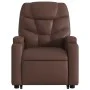 Sillón reclinable de masaje de pie de cuero sintético marrón de , Sillones - Ref: Foro24-3204667, Precio: 304,18 €, Descuento: %
