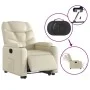 Cream Faux Leather Power Lift Recliner by , Armchairs - Ref: Foro24-3204673, Price: 344,77 €, Discount: %