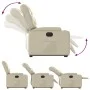 Cream Faux Leather Power Lift Recliner by , Armchairs - Ref: Foro24-3204673, Price: 344,77 €, Discount: %