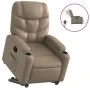 Sillón elevable eléctrico cuero artificial capuchino de , Sillones - Ref: Foro24-3204678, Precio: 359,48 €, Descuento: %