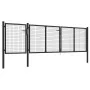 Anthrazitgraues Gartentor aus Stahl 400x100 cm von vidaXL, Gartentore - Ref: Foro24-144329, Preis: 488,56 €, Rabatt: %