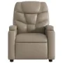 Sillón elevable eléctrico cuero artificial capuchino de , Sillones - Ref: Foro24-3204678, Precio: 359,48 €, Descuento: %