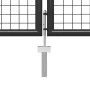Anthrazitgraues Gartentor aus Stahl 400x100 cm von vidaXL, Gartentore - Ref: Foro24-144329, Preis: 488,56 €, Rabatt: %