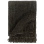 Anthracite gray/brown cotton blanket 125x150 cm by vidaXL, Blankets - Ref: Foro24-133749, Price: 26,95 €, Discount: %