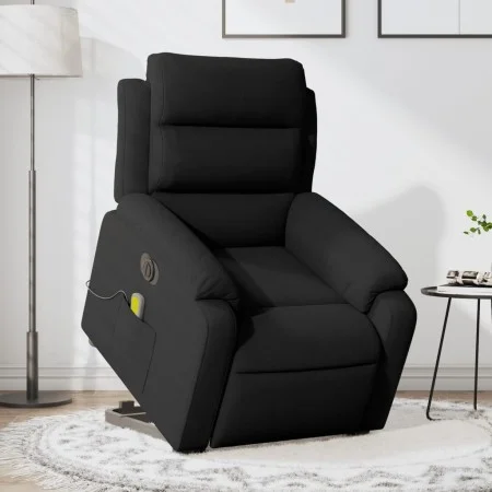 Sillón de masaje reclinable elevable terciopelo negro de , Sillones - Ref: Foro24-3205131, Precio: 354,66 €, Descuento: %
