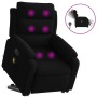 Black velvet liftable reclining massage chair by , Armchairs - Ref: Foro24-3205131, Price: 336,54 €, Discount: %