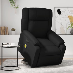 Sillón de masaje elevable eléctrico cuero sintético negro de , Sillones - Ref: Foro24-3205171, Precio: 333,65 €, Descuento: %