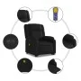 Sillón de masaje elevable eléctrico cuero sintético negro de , Sillones - Ref: Foro24-3205171, Precio: 354,93 €, Descuento: %