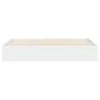 Estructura cama con cajones madera ingeniería blanca 200x200 cm de , Camas y somieres - Ref: Foro24-3207245, Precio: 174,00 €...