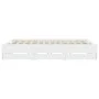 Estructura cama con cajones madera ingeniería blanca 200x200 cm de , Camas y somieres - Ref: Foro24-3207245, Precio: 174,00 €...