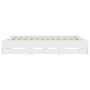 White engineered wood bed frame with drawers 200x200 cm by , Beds and slatted bases - Ref: Foro24-3207245, Price: 175,58 €, D...