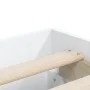 Estructura cama con cajones madera ingeniería blanca 200x200 cm de , Camas y somieres - Ref: Foro24-3207245, Precio: 174,00 €...