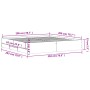 Weißer Holzwerkstoffbettrahmen mit Schubladen 200x200 cm von , Betten und Lattenroste - Ref: Foro24-3207245, Preis: 175,39 €,...