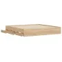 Sonoma oak engineered wood bed with drawers 200x200 cm by , Beds and slatted bases - Ref: Foro24-3207247, Price: 221,38 €, Di...