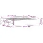Sonoma oak engineered wood bed with drawers 200x200 cm by , Beds and slatted bases - Ref: Foro24-3207247, Price: 221,38 €, Di...