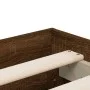 Cama con cajones madera ingeniería marrón roble 200x200 cm de , Camas y somieres - Ref: Foro24-3207251, Precio: 222,83 €, Des...