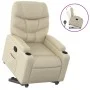 Cream-colored artificial leather liftable recliner chair by , Armchairs - Ref: Foro24-3204659, Price: 304,10 €, Discount: %