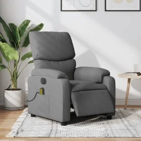 Sillón reclinable de masaje eléctrico tela gris oscuro de , Sillones - Ref: Foro24-3204813, Precio: 253,46 €, Descuento: %