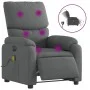 Electric massage recliner dark gray fabric by , Armchairs - Ref: Foro24-3204813, Price: 253,46 €, Discount: %