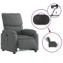 Electric massage recliner dark gray fabric by , Armchairs - Ref: Foro24-3204813, Price: 253,46 €, Discount: %