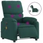 Electric massage recliner dark green fabric by , Armchairs - Ref: Foro24-3204818, Price: 241,24 €, Discount: %