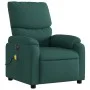 Electric massage recliner dark green fabric by , Armchairs - Ref: Foro24-3204818, Price: 241,24 €, Discount: %