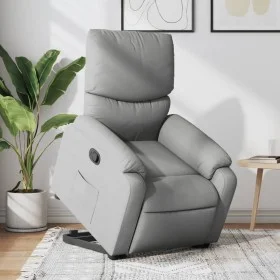 Light Gray Fabric Liftable Recliner by , Armchairs - Ref: Foro24-3204824, Price: 307,23 €, Discount: %